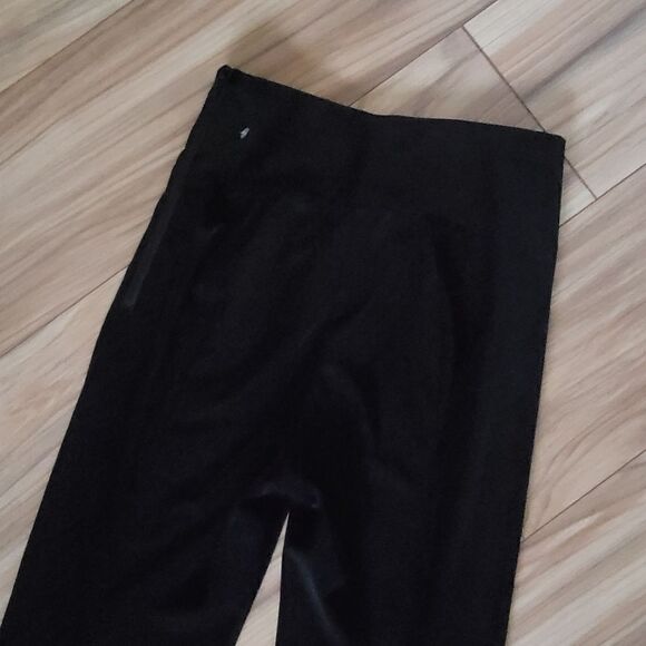 🆕️ Good American Croc Exec Faux Leather Tonal Snake High Waist Pants in Black - Picture 13 of 15